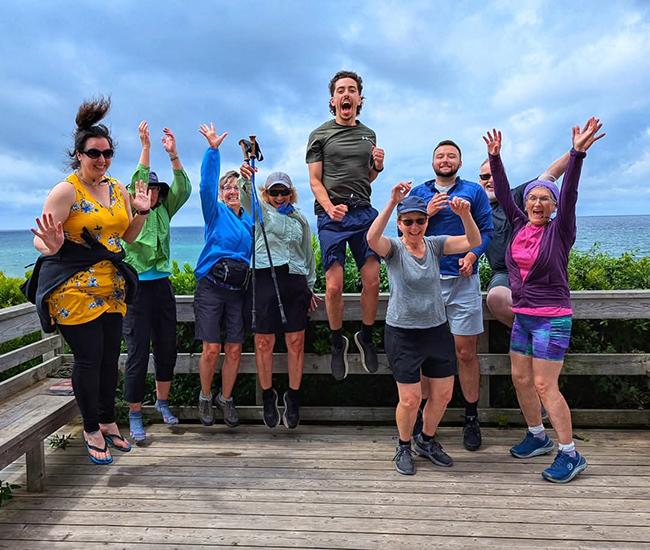 A photo of camino NS participants